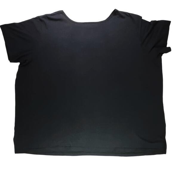 YS Sport by YoungStuff Short Sleeve Nightie Night Dress Black with Red Rose - Picture 2 of 11